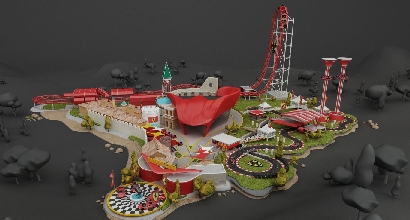 Spagna, incendio nel cantiere del Ferrari Land