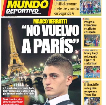 Verratti sfida il Psg: cessione o non va in ritiro