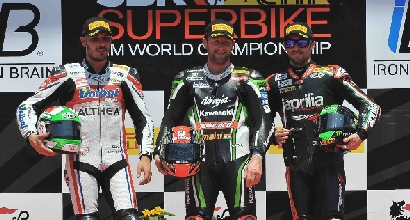 Giugliano, Sykes e Laverty a Imola Giugliano, Sykes e Laverty a Imola