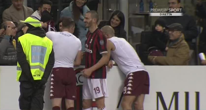Milan-Torino, il regalo speciale di Belotti al figlio di Bonucci