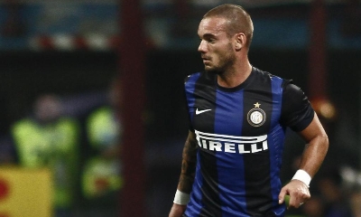 Sneijder, foto Lapresse Sneijder, foto Lapresse