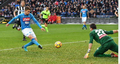 Udinese-Napoli 0-1: Jorginho firma il contro-sorpasso all'Inter