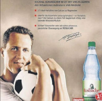Schumacher sorridente in una pubblicità: i tifosi si infuriano Schumacher sorridente in una pubblicità: i tifosi si infuriano