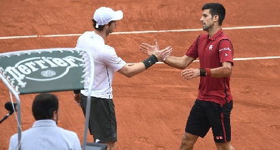 Murray e Djokovic (Afp)