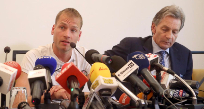 Schwazer e l'avvocato, Foto LaPresse