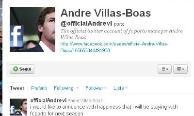 Villas Boas su Twitter Villas Boas su Twitter