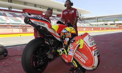Rossi con la Ducati al Mugello Rossi con la Ducati al Mugello