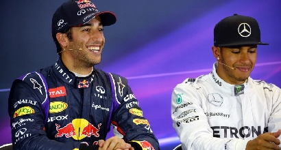 Hamilton, Rosberg e Ricciardo (AFP) Hamilton, Rosberg e Ricciardo (AFP)