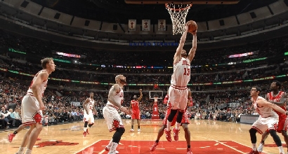 Noah contro Houston (Afp) Noah contro Houston (Afp)