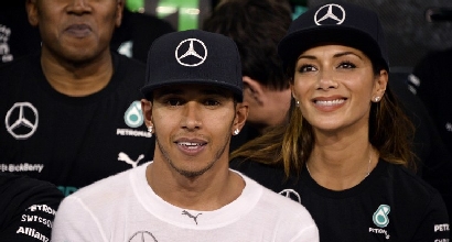Nicole Scherzinger e Lewis Hamilton, foto Afp Nicole Scherzinger e Lewis Hamilton, foto Afp