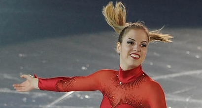 Carolina Kostner in pista, foto IPP