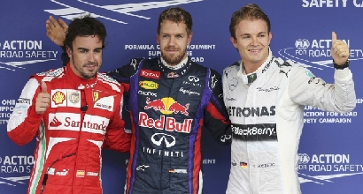 Alonso, Vettel e Rosberg (Reuters) Alonso, Vettel e Rosberg (Reuters)