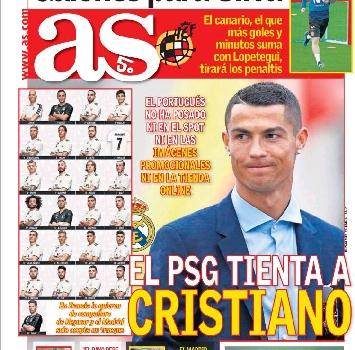 Cristiano Ronaldo, tentazione Psg: sul piatto 45 milioni a stagione