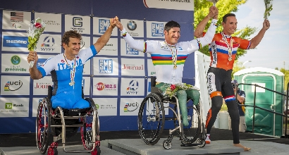 Mondiali Paraciclismo: Zanardi chiude con un argento Mondiali Paraciclismo: Zanardi chiude con un argento