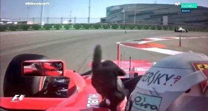 Ferrari: Vettel, dito medio a Massa all'ultimo giro