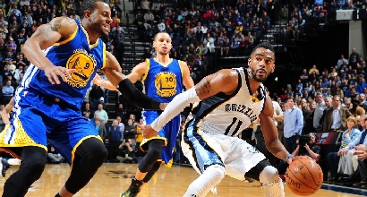 Warriors vs Grizzlies, foto Afp Warriors vs Grizzlies, foto Afp