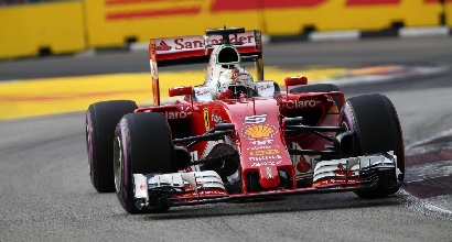 Ferrari, Vettel: "Sfortuna? No, andavo su tre ruote"