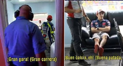 Rossi-Marquez, sfida a parole in direzione gara