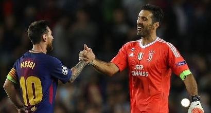 Champions, Juve: anche Buffon entra nel club Messi