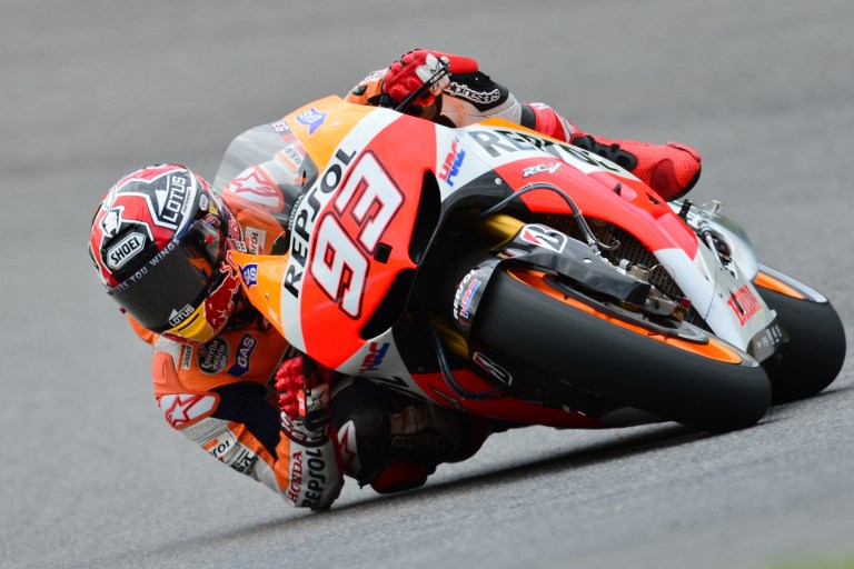Marquez, primo spavento Marquez, primo spavento