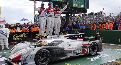 Il team Audi vittorioso (Reuters) Il team Audi vittorioso (Reuters)