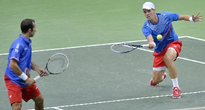 Stepanek e Berdych (Ansa) Stepanek e Berdych (Ansa)