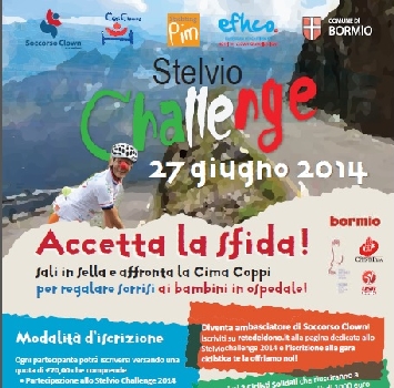 "Stelvio Challenge 2014”, una gara per i sorrisi dei bimbi in ospedale 19 "Stelvio Challenge 2014”, una gara per i sorrisi dei bimbi in ospedale 19