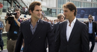 Federer e Nadal (Afp)