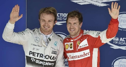 Rosberg e Vettel (AFP)