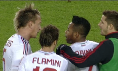 Milan, scintille Mexes-Robinho Milan, scintille Mexes-Robinho