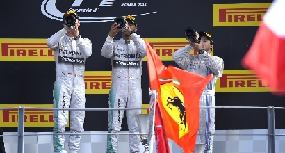 Il podio di Monza (Afp) Il podio di Monza (Afp)