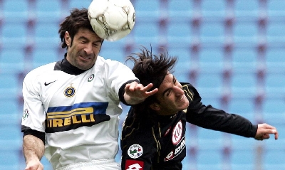 Morosini contro Figo all'esordio in Serie A Morosini contro Figo all'esordio in Serie A