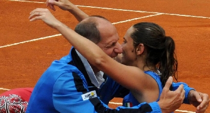 Vinci e Barazzutti, foto Lapresse Vinci e Barazzutti, foto Lapresse