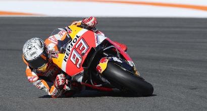 MotoGP, test a Valencia: Marquez è il più veloce, Rossi settimo