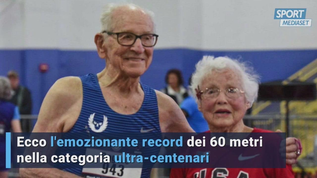 Ecco l'emozionante record dei 60 metri nella categoria ultra-centenari