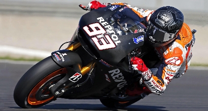 Marquez a Valencia, foto Ansa Marquez a Valencia, foto Ansa