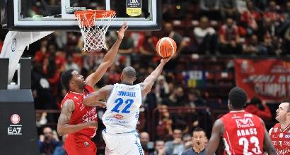Basket, Serie A: Milano vince il derby, Pistoia e Capo d’Orlando ai playoff