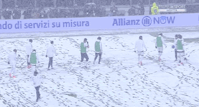 Fitta nevicata a Torino, rinviata Juventus-Atalanta