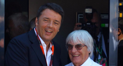 Renzi ed Ecclestone (LaPresse)