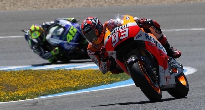 Marquez davanti a Rossi (IPP), Foto IPP Marquez davanti a Rossi (IPP), Foto IPP