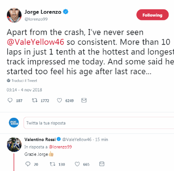 LORENZO LO ESALTA, VALE RINGRAZIA