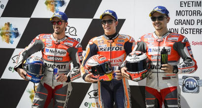 Dovizioso-Marquez-Lorenzo, AFP