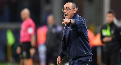 Napoli, Sarri: "Abbiamo perso in albergo, mancata contemporaneità un danno"