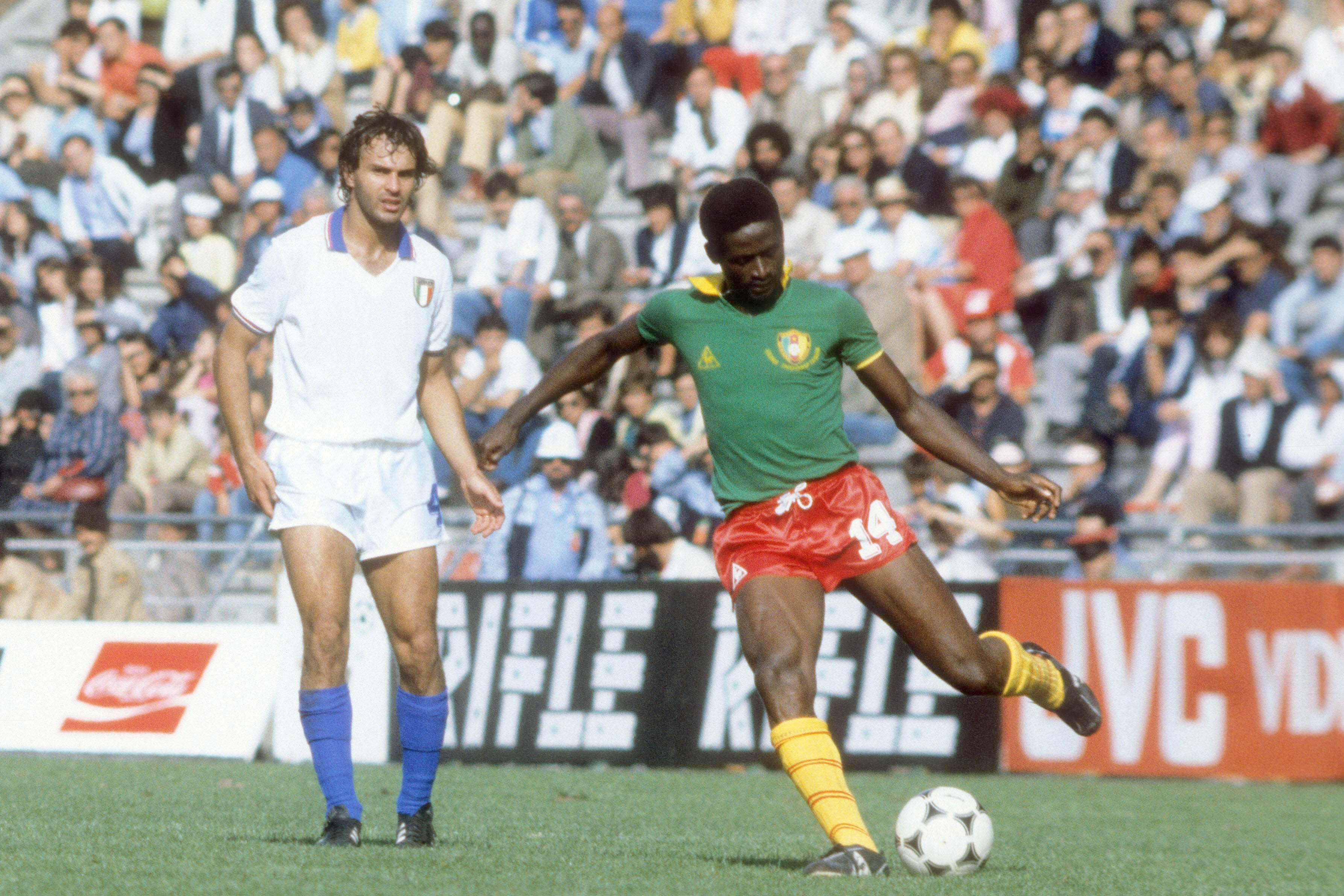 Maillot Vintage Italie – Antonio Cabrini, Coupe Du Monde 1986, Le Coq Sportif, Occasion