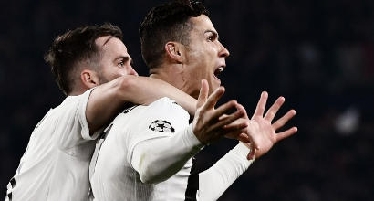 Champions, Juventus-Atletico 3-0: tripletta di Ronaldo, bianconeri ai quarti