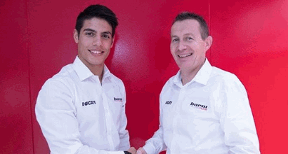 RINALDI SULLA DUCATI DEL TEAM BARNI