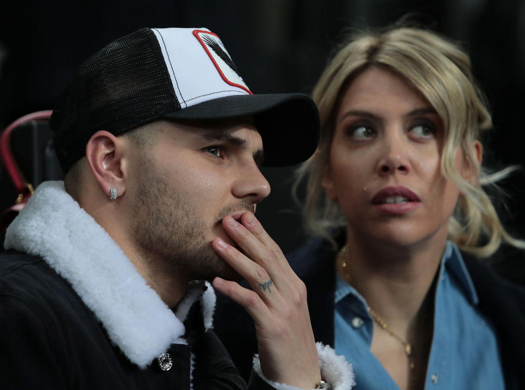 Inter-Rapid Vienna, Icardi a San Siro con Wanda | Foto - Sportmediaset