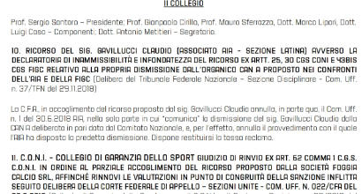 Serie A, Gavillucci deve tornare ad arbitrare: una sentenza senza precedenti