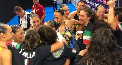 Nuoto, Europei di sincronizzato: ancora un argento per l’Italia