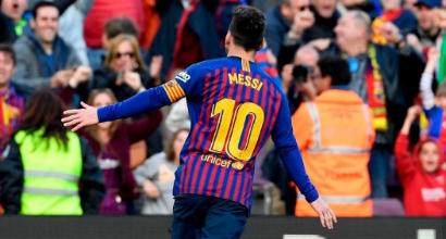 Liga: Messi regala il derby al Barcellona, l'Atletico Madrid risponde e affossa l'Alaves